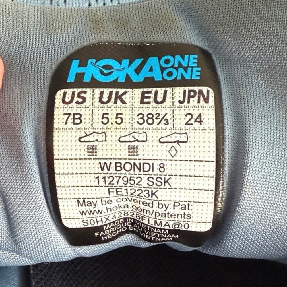 Hoka women's running BONDI 8 sneaker size 7 - Picture 2 of 10